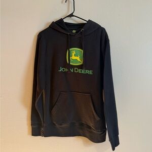 John Deere Black Hoodie Size Youth XL